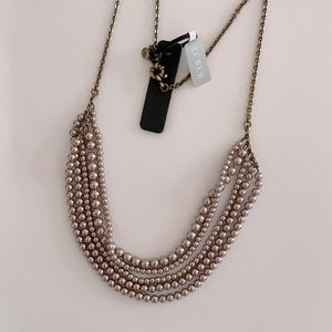 JCREW multi layer pearl necklace